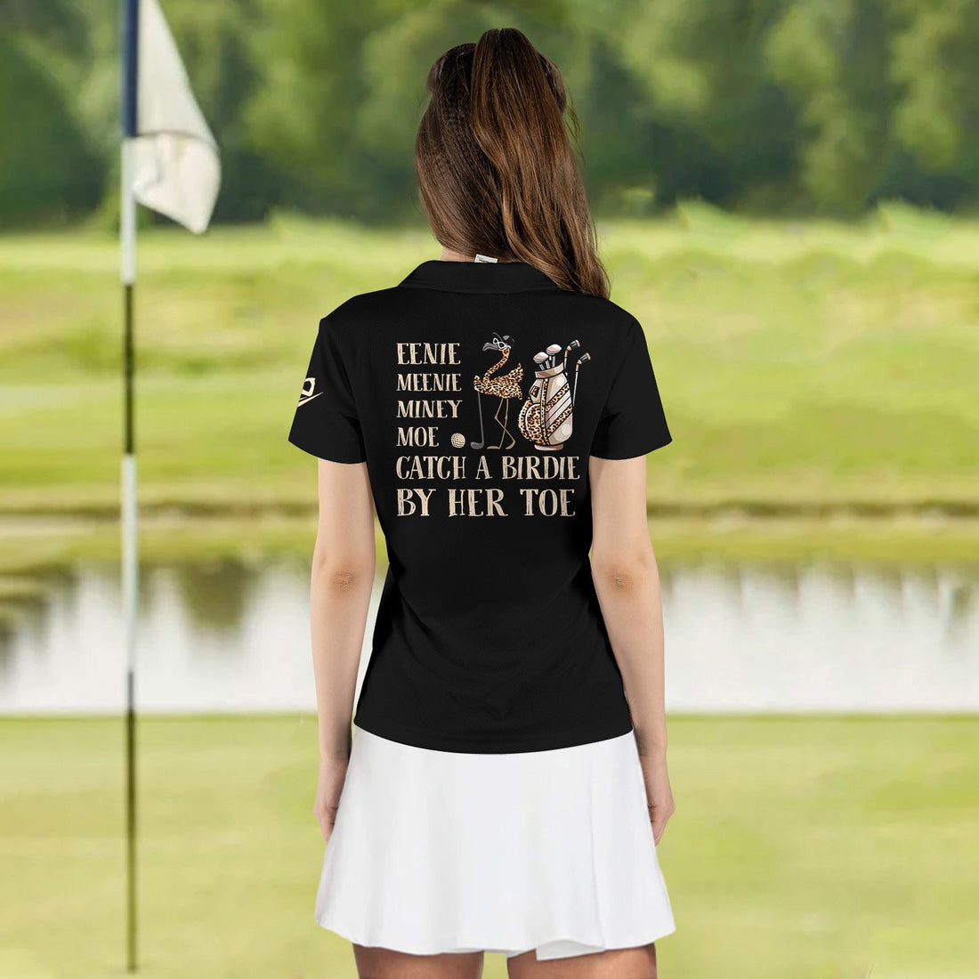 Eenie Meenie Miney Moe Catch A Birdie By Her Toe Women Polo Shirt LVH060701