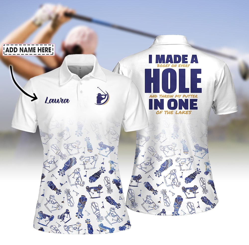 Funny I Made A Hole In One Women Polo Shirt LVH070301