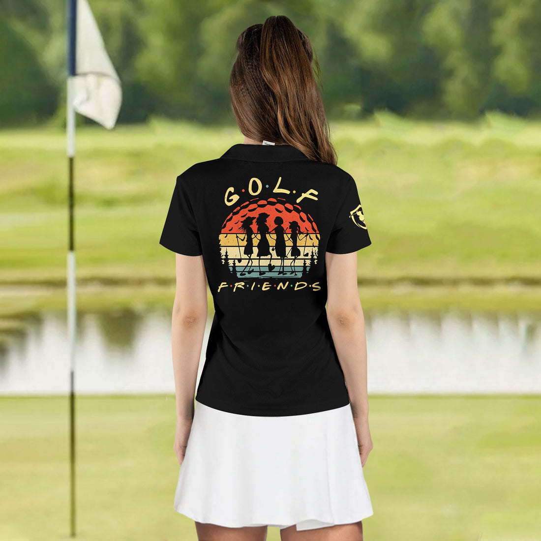 GOLF FRIENDS RETRO STYLE GOLF WOMEN Polo Shirt LVH140501