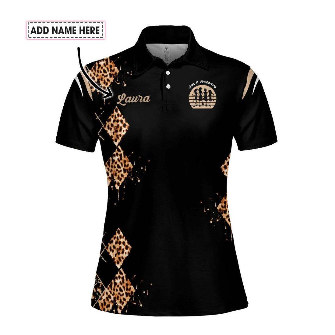 We’re Not Swearing We’re Using Our Golf Words Black Women Polo Shirt LVH140801