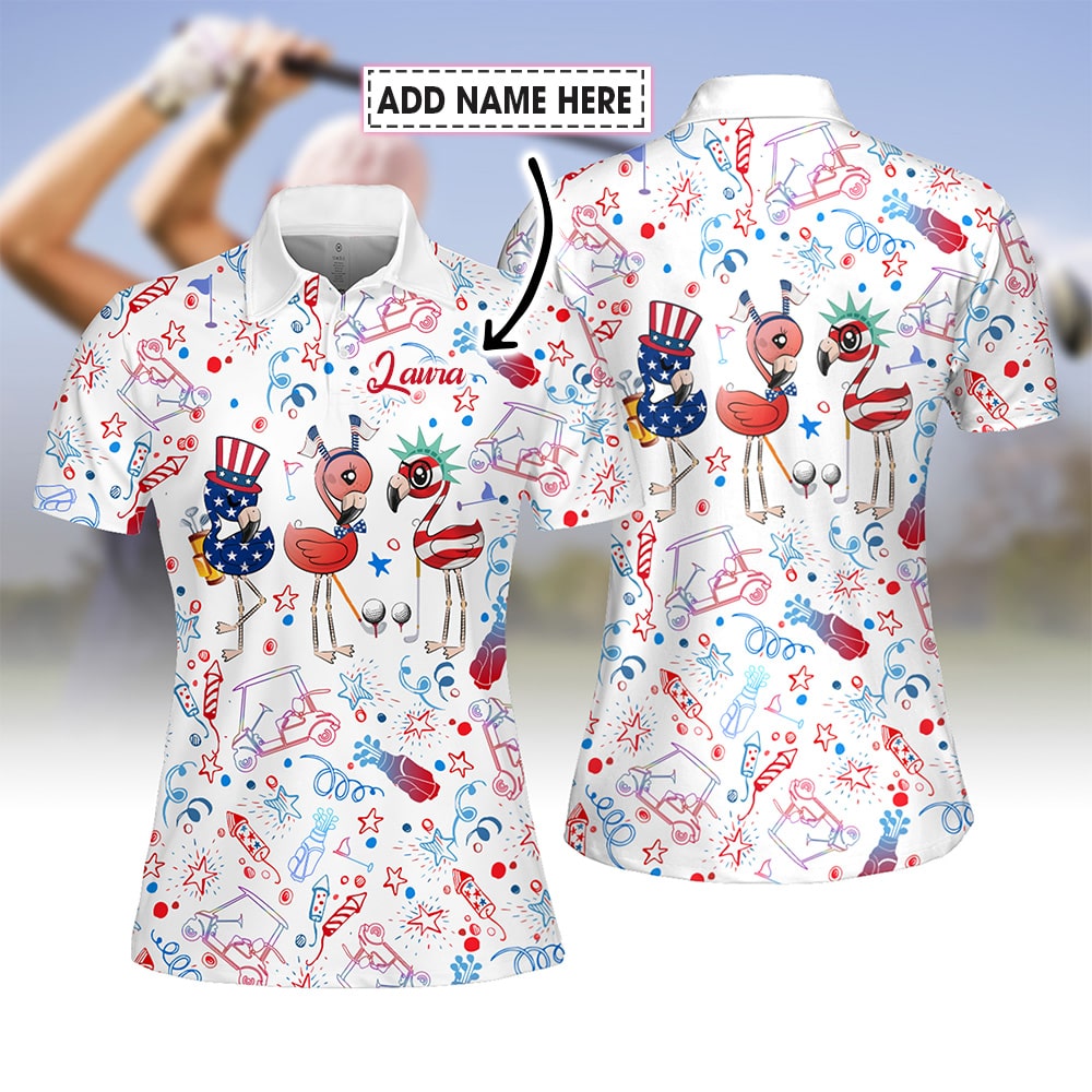 Independence Day Pattern Women Polo Shirt LVH200201