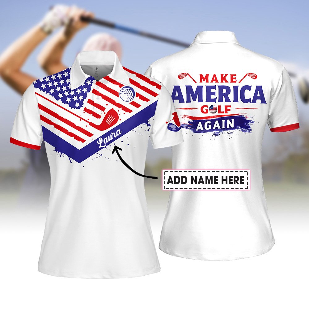 Make America Golf Again Women Polo Shirt LVH210601