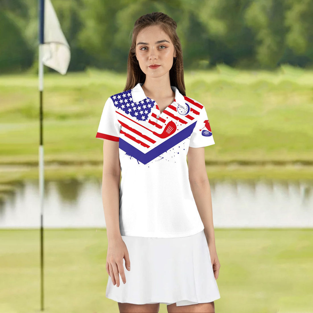 Make America Golf Again Women Polo Shirt LVH210601