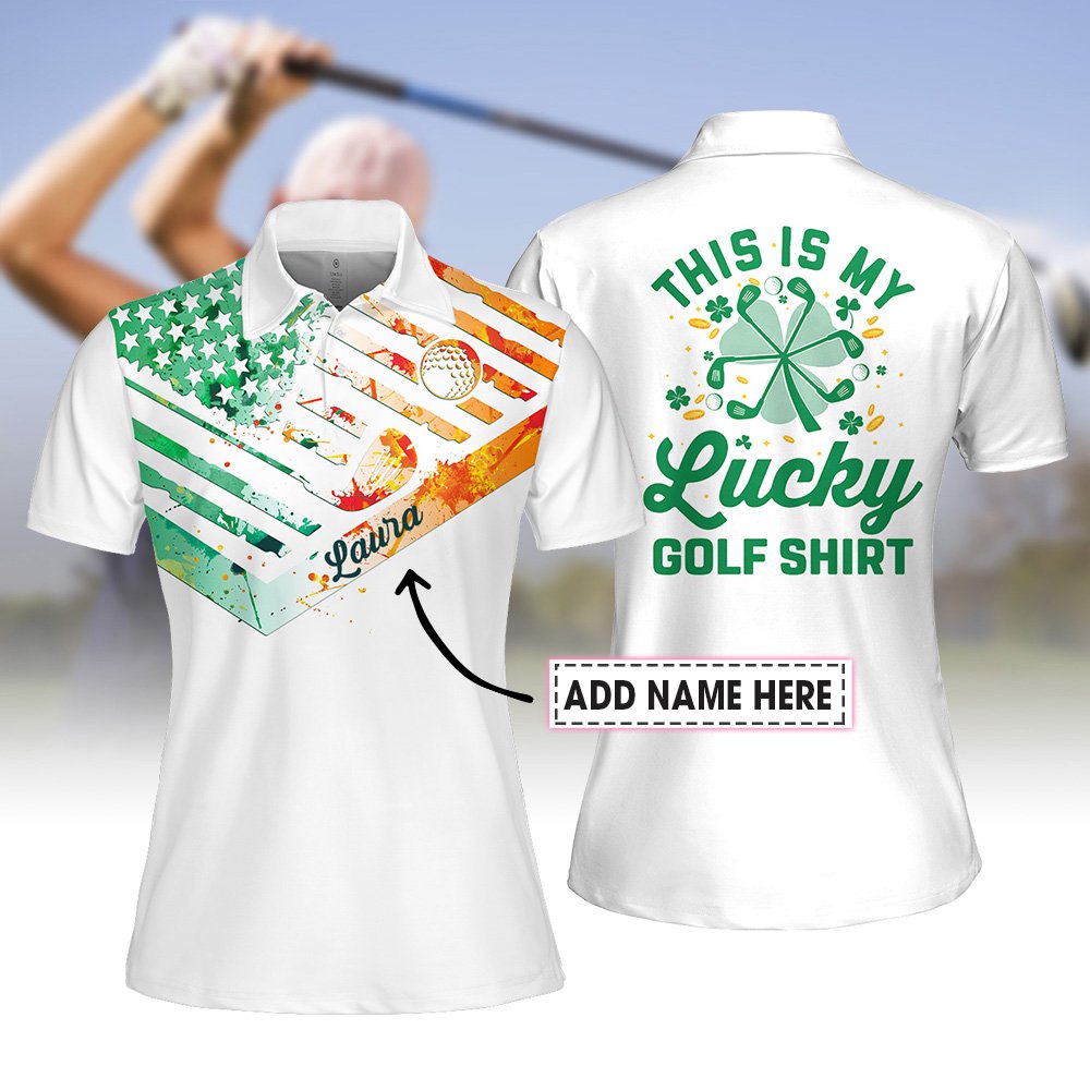 This Is My Lucky Golf Shirt ST Patrick's Day Golf Women Polo Shirt LVH300601