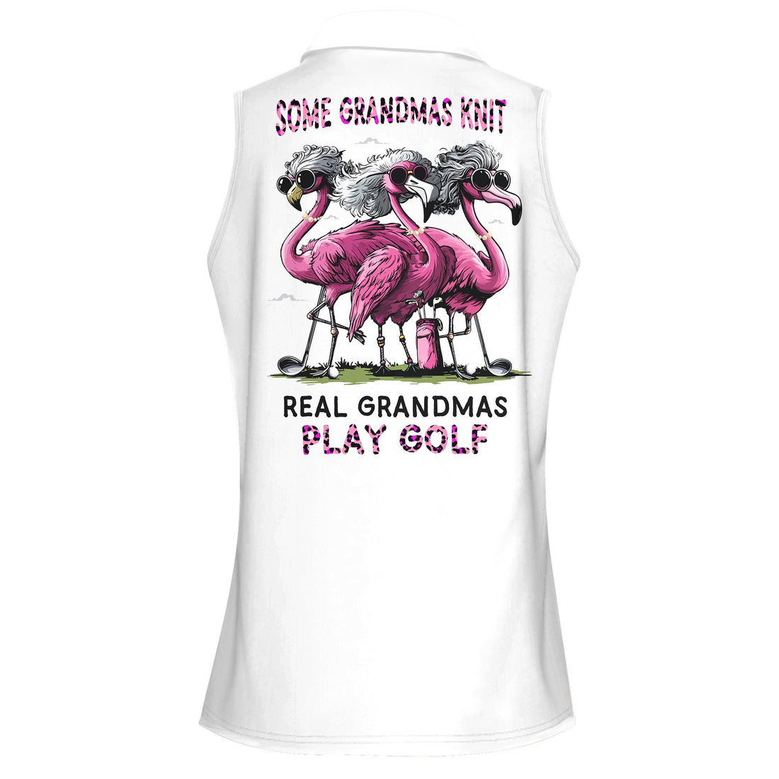 Some Grandmas Knit Real Grandmas Play Golf Women Polo Shirt LVH160901