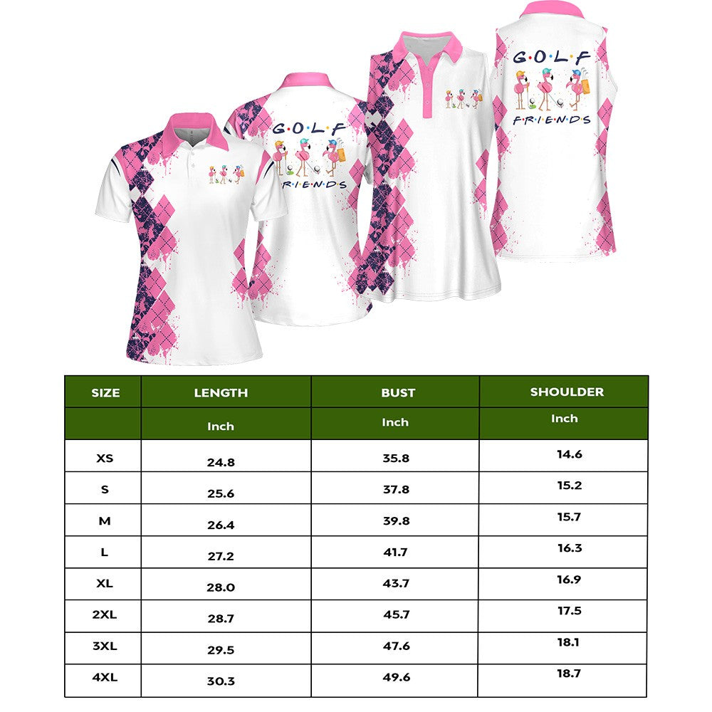 GOLF FRIENDS Flamingo Women Polo Shirt LVH050101