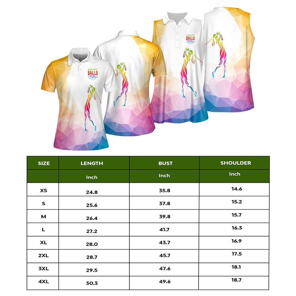 Golf Low-poly Style Women Polo Shirt LVH160201