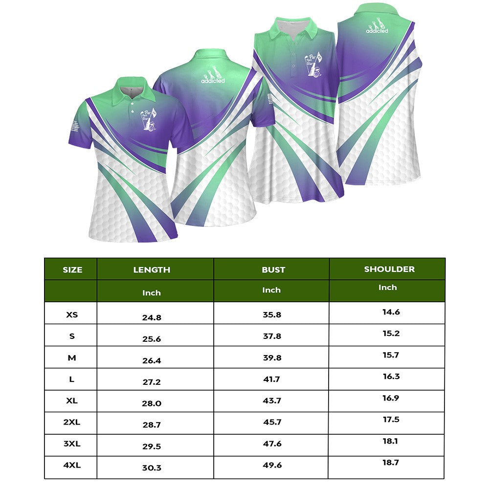 Par Then Bar Gradient Simple V2 Women Polo Shirt LVH170201