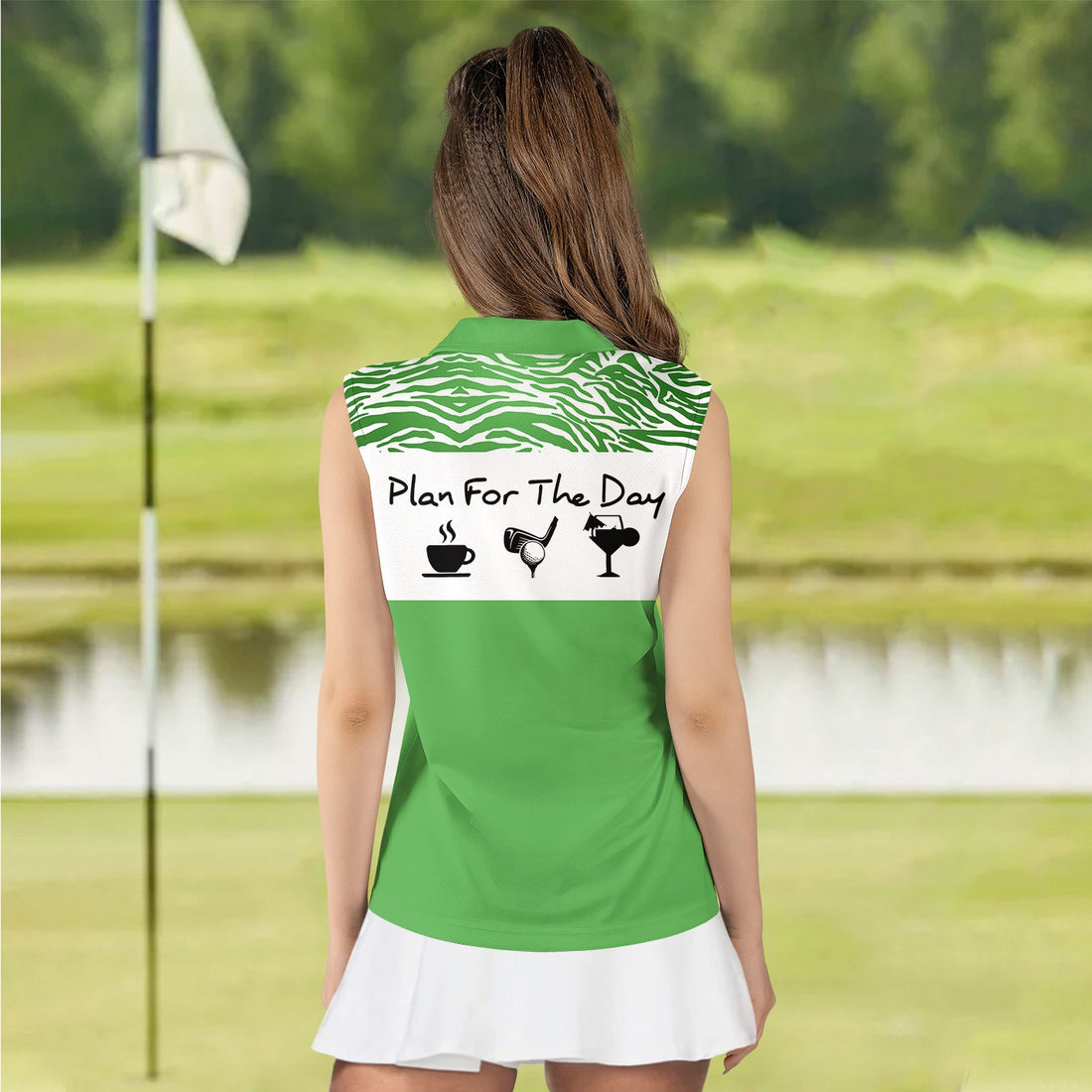 Plan For The Day Coffee Golf Cocktail Women Polo Shirt LVH210101