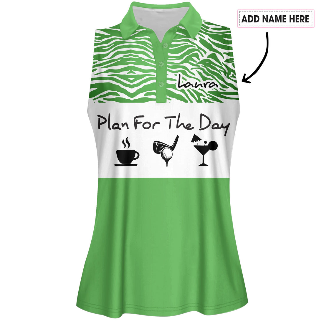 Plan For The Day Coffee Golf Cocktail Women Polo Shirt LVH210101