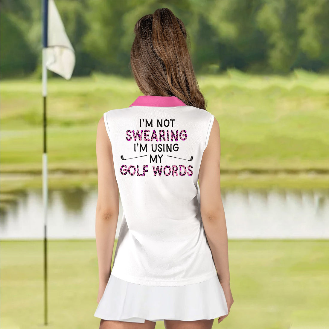 I'm Not Swearing I'm Using My Golf Words Women Polo Shirt LVH210301