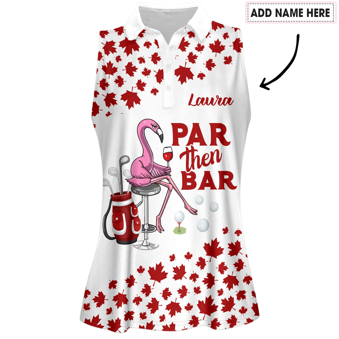 Canada Flamingo Par Then Bar Women Polo Shirt LVH220101