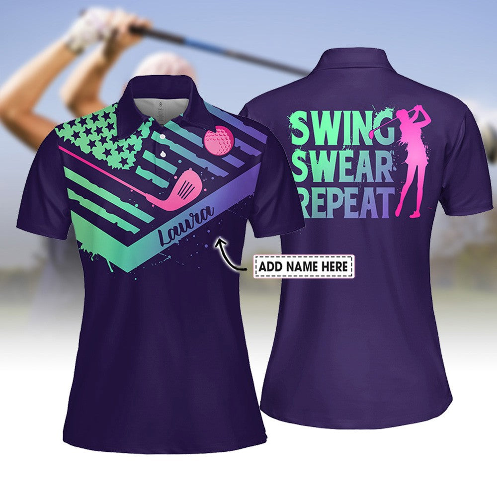 GRADIENT SWING SWEAR REPEAT Women Polo Shirt LVH160101