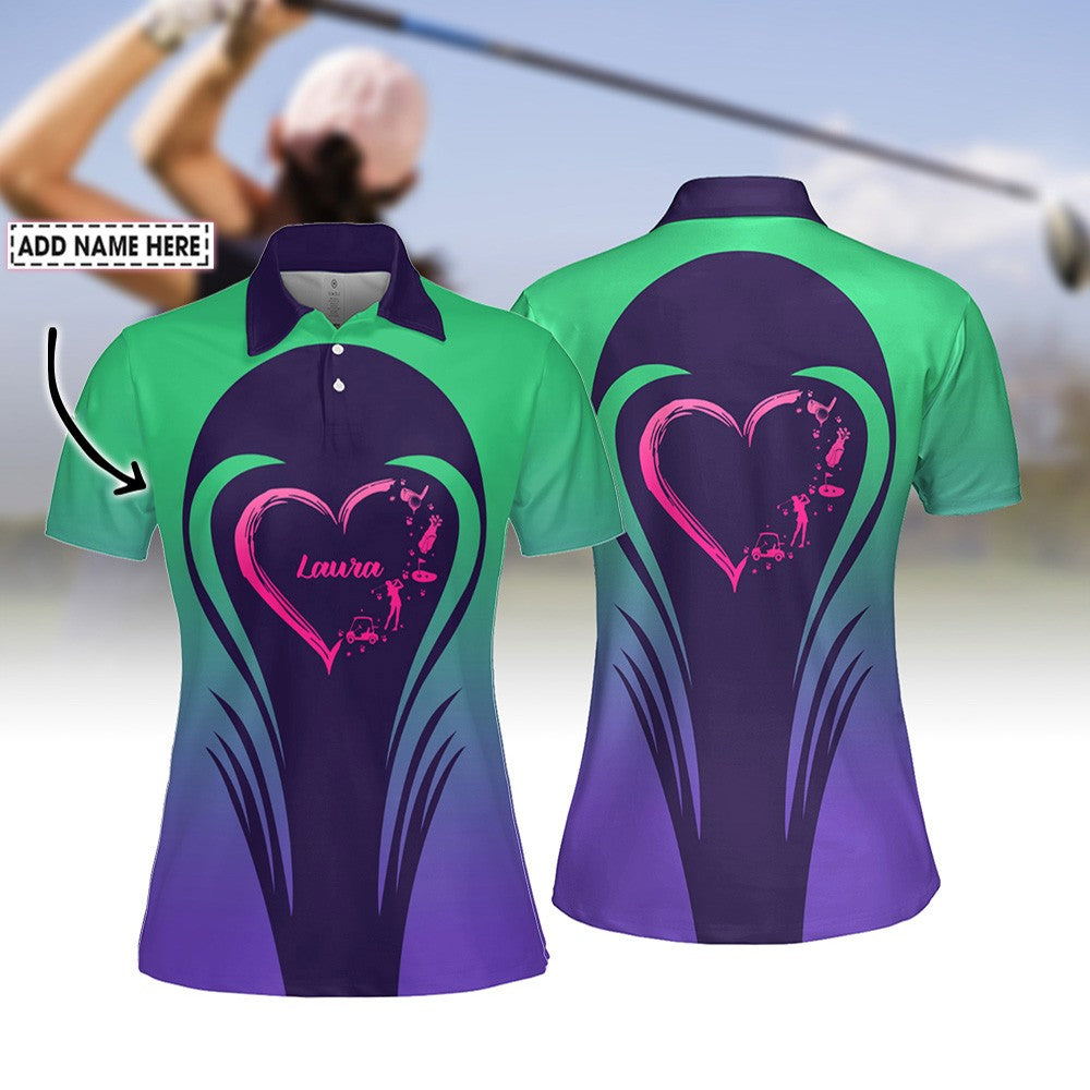 Love Golf Gradient Women Polo Shirt LVH200301