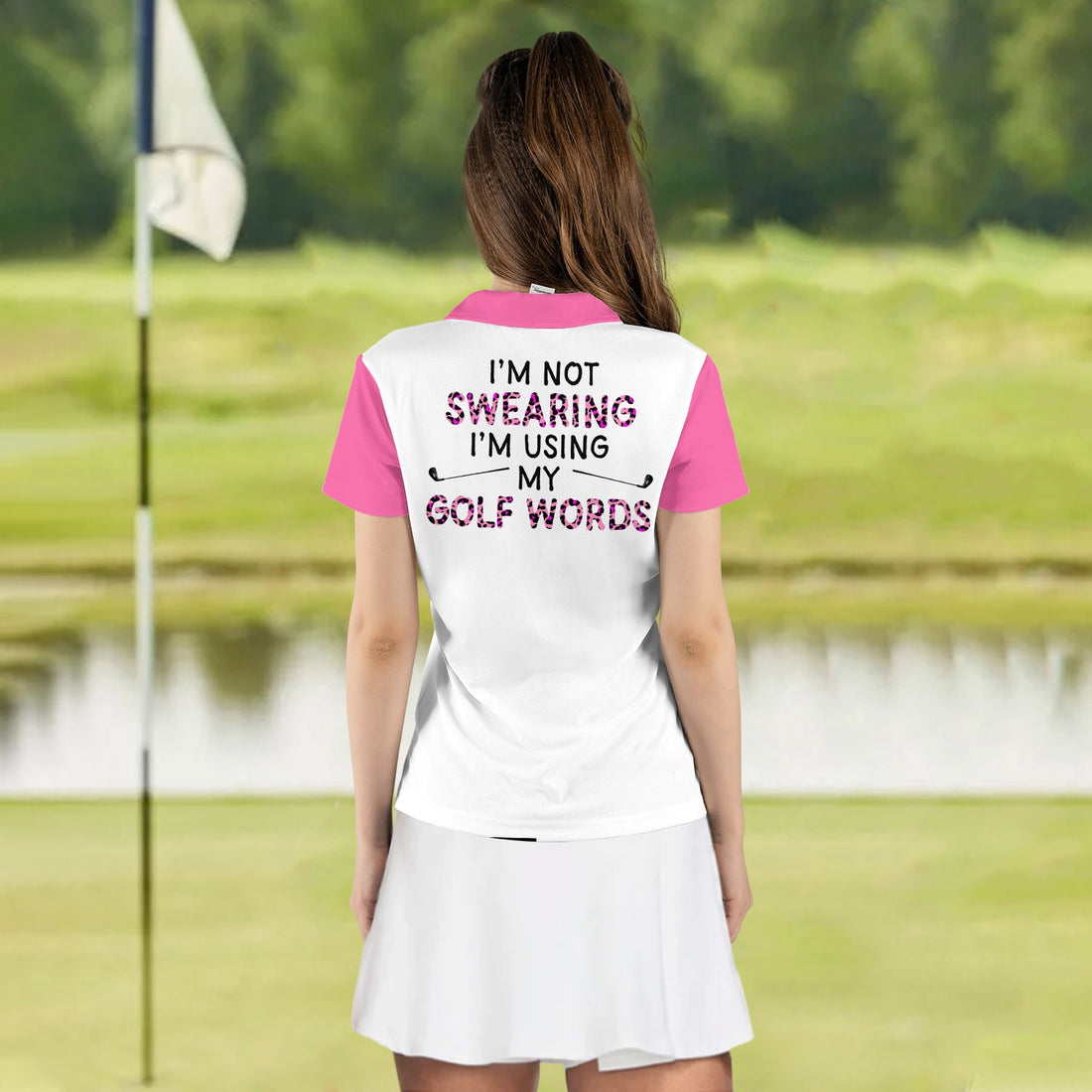 I'm Not Swearing I'm Using My Golf Words Women Polo Shirt LVH210301