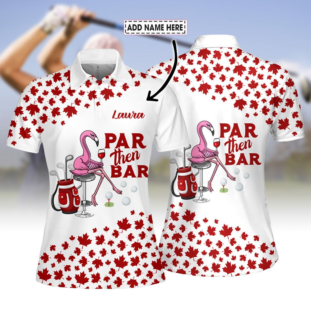 Canada Flamingo Par Then Bar Women Polo Shirt LVH220101